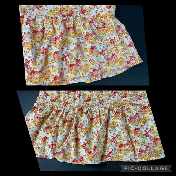 Art Class Floral Woven Peplum Top Girls Size S (6/6X) Cute Pretty Boho School - Picture 10 of 12